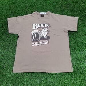 Vintage 1998 Beer Shirt Large 22x26 USA
